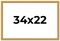 34x22 Solid Wood Antique Picture Frame with UV-Resistant Acrylic & Acid-Free Backing, Available in 4 Finishes: Bronze, Gold, Silver, and Gold with Black